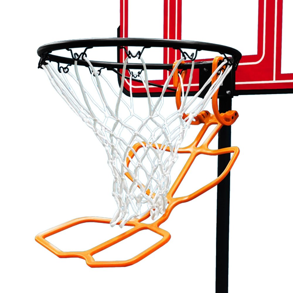 Basketball Shot Returner Orange Basketball Return Aid for Adult Kids, Home Park School Basketball Return Attachment System, Portable Basketball Shooting Trainer