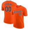 Custom Men Baseball T Shirts Personalized Orange Navy Baseball Jerseys Hip Hop Shirts Printed Name Number Logo Customize Sports Uniform for Women Boys Girls view 1