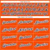 Custom Men Baseball T Shirts Personalized Orange Navy Baseball Jerseys Hip Hop Shirts Printed Name Number Logo Customize Sports Uniform for Women Boys Girls view 3