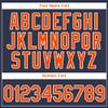 Custom Men Navy Orange White Baseball Jerseys Crew Neck Personalized Women Youth Baseball Hip Hop Shirts Sports Uniform for Men Women Youth view 4