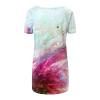 Womens Summer Tops Plus Size Raglan Short Sleeve Shirts V Neck High Low Casual Tunic Tops to Wear with Leggings Women's Tunics Plus Size Tops for Women Summer Blouses for Women 2025, Wine, Large view 4