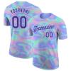 Custom Sky Blue Purple Baseball Shirts Ployester Personalized Baseball Team Jerseys Printed Name Number Logo for Men Women Youth view 1