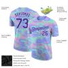 Custom Sky Blue Purple Baseball Shirts Ployester Personalized Baseball Team Jerseys Printed Name Number Logo for Men Women Youth view 2