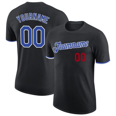 Custom Men Baseball T Shirts Personalized Black Baseball Jerseys Hip Hop Shirts Printed Name Number Logo Customize Sports Uniform for Women Boys Girls