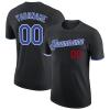 Custom Men Baseball T Shirts Personalized Black Baseball Jerseys Hip Hop Shirts Printed Name Number Logo Customize Sports Uniform for Women Boys Girls view 1