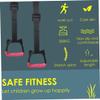 Pesoncarl Kids Gymnastic Lifting Rings Home Fitness Trainers with Straps Safe Load-Bearing 200KG, Gymnastic Rings, 1 view 2
