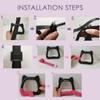 Pesoncarl Kids Gymnastic Lifting Rings Home Fitness Trainers with Straps Safe Load-Bearing 200KG, Gymnastic Rings, 1 view 3