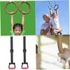 Pesoncarl Kids Gymnastic Lifting Rings Home Fitness Trainers with Straps Safe Load-Bearing 200KG, Gymnastic Rings, 1 view 4