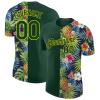 Custom Men Baseball T Shirts Personalized Green Yellow Baseball Jerseys Fruit Pattern Hip Hop Shirts Printed Name Number Logo Customize Sports Uniform for Women Boys Girls view 1