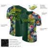Custom Men Baseball T Shirts Personalized Green Yellow Baseball Jerseys Fruit Pattern Hip Hop Shirts Printed Name Number Logo Customize Sports Uniform for Women Boys Girls view 2