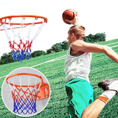 Wall Mounted Dunk Basketball Hoop with Solid Iron Ring, Indoor Portable Metal Netball Hoop, Hanging Basketball Goals for Kids Teens Adults