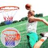 Wall Mounted Dunk Basketball Hoop with Solid Iron Ring, Indoor Portable Metal Netball Hoop, Hanging Basketball Goals for Kids Teens Adults