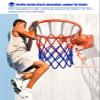 Wall Mounted Dunk Basketball Hoop with Solid Iron Ring, Indoor Portable Metal Netball Hoop, Hanging Basketball Goals for Kids Teens Adults view 3