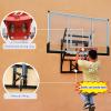 Adult Kids Basketball Hoop Outdoor 10ft, Wall Mounted Basketball Backboard, Net and Rim Set, Heavy Duty Adjustable Height Basketball Goal view 3