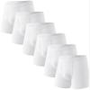 HAVVIS Men's Performance Underwear Boxer Briefs Soft Comfortable Bamboo Viscose Underwear for Men Multipack (XXL, Boxer Briefs : C03-6 Pack - White) view 1