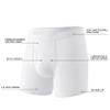 HAVVIS Men's Performance Underwear Boxer Briefs Soft Comfortable Bamboo Viscose Underwear for Men Multipack (XXL, Boxer Briefs : C03-6 Pack - White) view 4