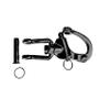 NRC&XRC Pair of Jaw Swivel Snap Shackle 316 Stainless Steel for Sailboat Spinnaker Halyard &Diving-Black (Length:5inch) view 3