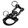 NRC&XRC Pair of Jaw Swivel Snap Shackle 316 Stainless Steel for Sailboat Spinnaker Halyard &Diving-Black (Length:5inch) view 4