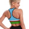 Adugen Origei Women Fitness Workout Running Shirts Sakha Republic Flag Yoga Tank Top 2XL view 2