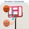 Basketball Shot Returner Small Basketball Shot Returner Kit, Portable Plastic Basketball Training Equipment Return Attachment, for Indoor Park Home School Driveway view 3
