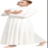 Sanmsoner Women Praise Dance Dress High Neck Long Sleeve Dancewear Worship Liturgical Dress(238110-07-S) view 1