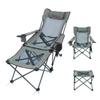 BIOMICE Folding Chairs Camping Chair Folding Reclining Portable Chair with Cup Holder Detachable Side Table and Carry Bag with Pillow Portable Camping Chair(Color:A) view 1