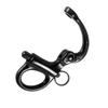 NRC&XRC Pair of 316 Stainless Steel Fixed Bail Snap Shackle for Bracelet, Sailboat,Boat Marine Stainless Steel Clip-Black-Black (Size: 3-3/4"(96MM)) view 3