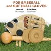 Aeesio Softball Baseball Glove Lace, Mitt Lace Repair Kit Includes 2 Leather Laces and Lacing Needle for Catcher's Glove (Light Brown) view 4