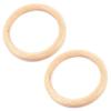 Dytebeply 2Pcs Fitness Rings Training Ring New Wooden 32mm Exercise Fitness Gymnastic Rings Gym Exercise view 1