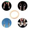 Dytebeply 2Pcs Fitness Rings Training Ring New Wooden 32mm Exercise Fitness Gymnastic Rings Gym Exercise view 2