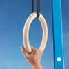 Dytebeply 2Pcs Fitness Rings Training Ring New Wooden 32mm Exercise Fitness Gymnastic Rings Gym Exercise view 3