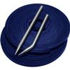 Aeesio Softball Baseball Glove Lace, Mitt Lace Repair Kit Includes 2 Leather Laces and Lacing Needle for Catcher's Glove (Dark Navy Blue) view 1