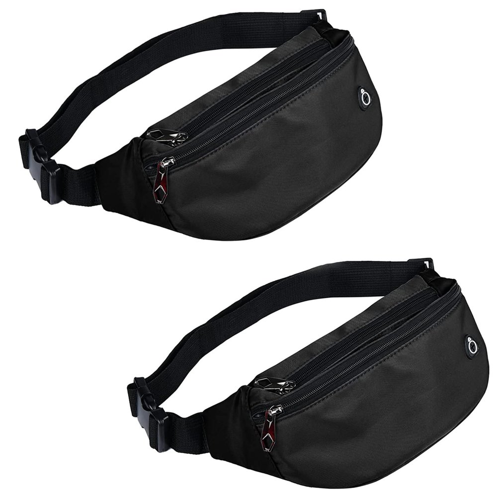 Fanny Packs for Men and Women, Waterproof Sports Waist Pack Bag for Travel Hiking Running Hands-free Wallets, Easy Carry Any Phone