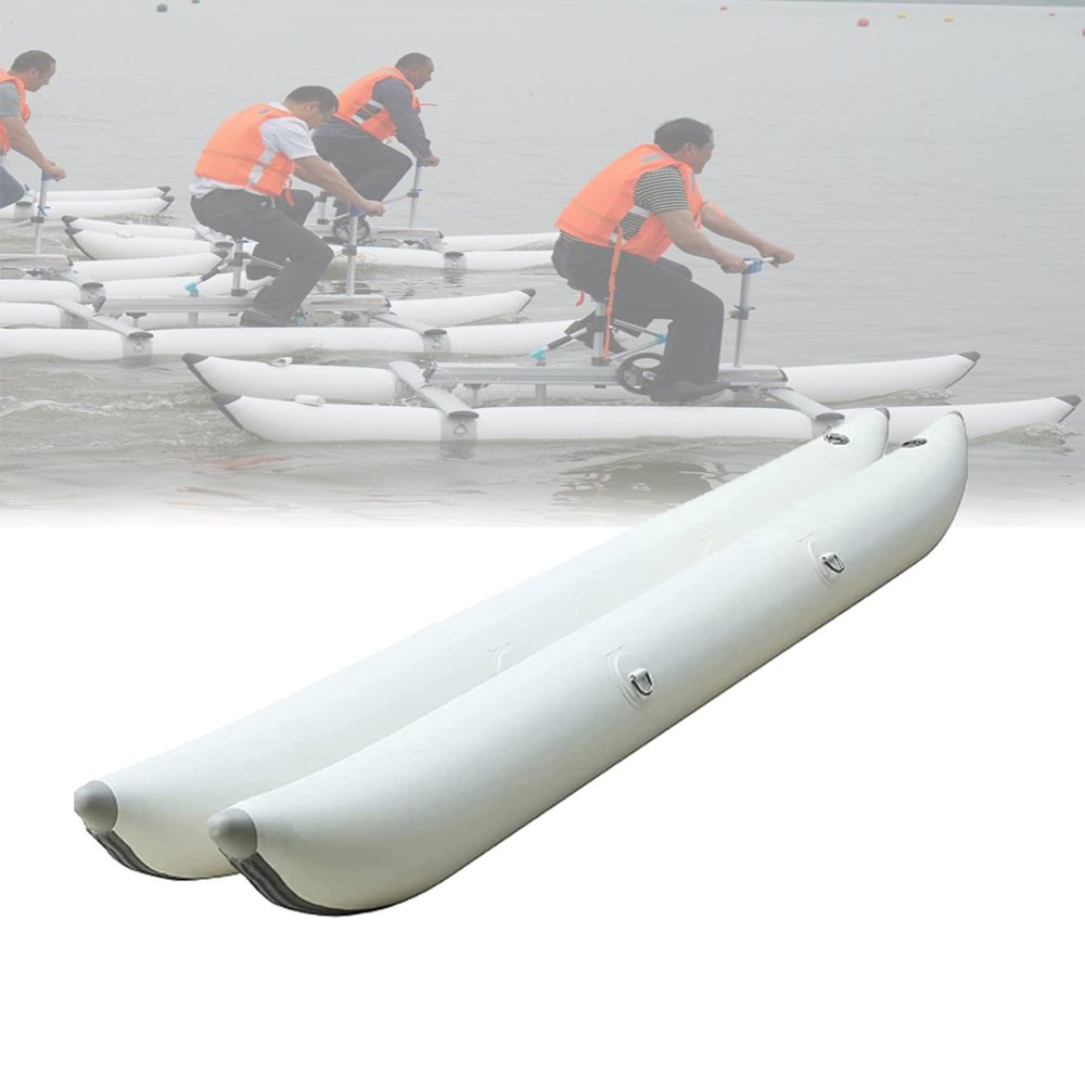 YJFEDCC Pontoons Boats Platform Boats Inflatable Double Fishing Pontoons, High-End Pontoons Catamaran Pontoons