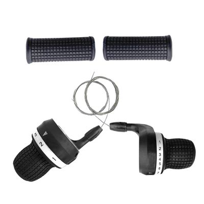 Pesoncarl Bicycle Twist Grip Shifter Handle Bike Brake Lever Cycling Derailleur Transmission 1Pair 3x7 Speed, Shifters
