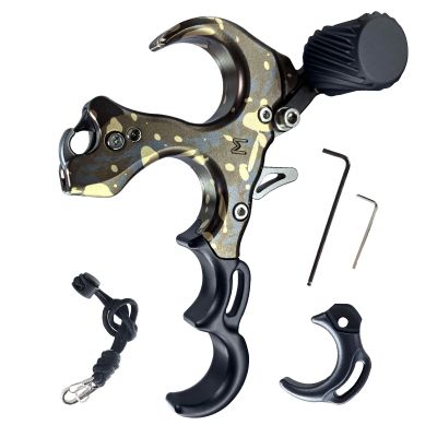 xxiaojun Thumb Release Aid, 3/4 Finger Adjustable Compound Bow Trigger.