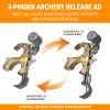 xxiaojun Thumb Release Aid, 3/4 Finger Adjustable Compound Bow Trigger. view 2