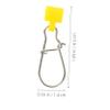 COOLHIYA 25pcs Slider Tackle Accessories Clips for Heavy-Duty Fishing Line Enhanced Control and Stability for and Freshwater Fishing view 4