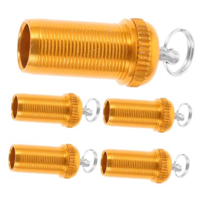 COOLHIYA 5pcs Fishing Rod Butt Caps Stainless Steel End Protectors for Fishing Poles and Easy to Install for Angling
