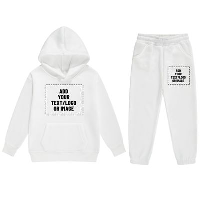 Icibgds Boys Custom 2 Piece Sweatsuits Add Your Own Text and Image Girls Personalized Tracksuits Hoodie and Sweatpants