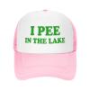 I Pee in The Lake-Funny Trucker Hats Humor Gag Gift Joke Vintage Baseball Caps Adults Party Hats view 1