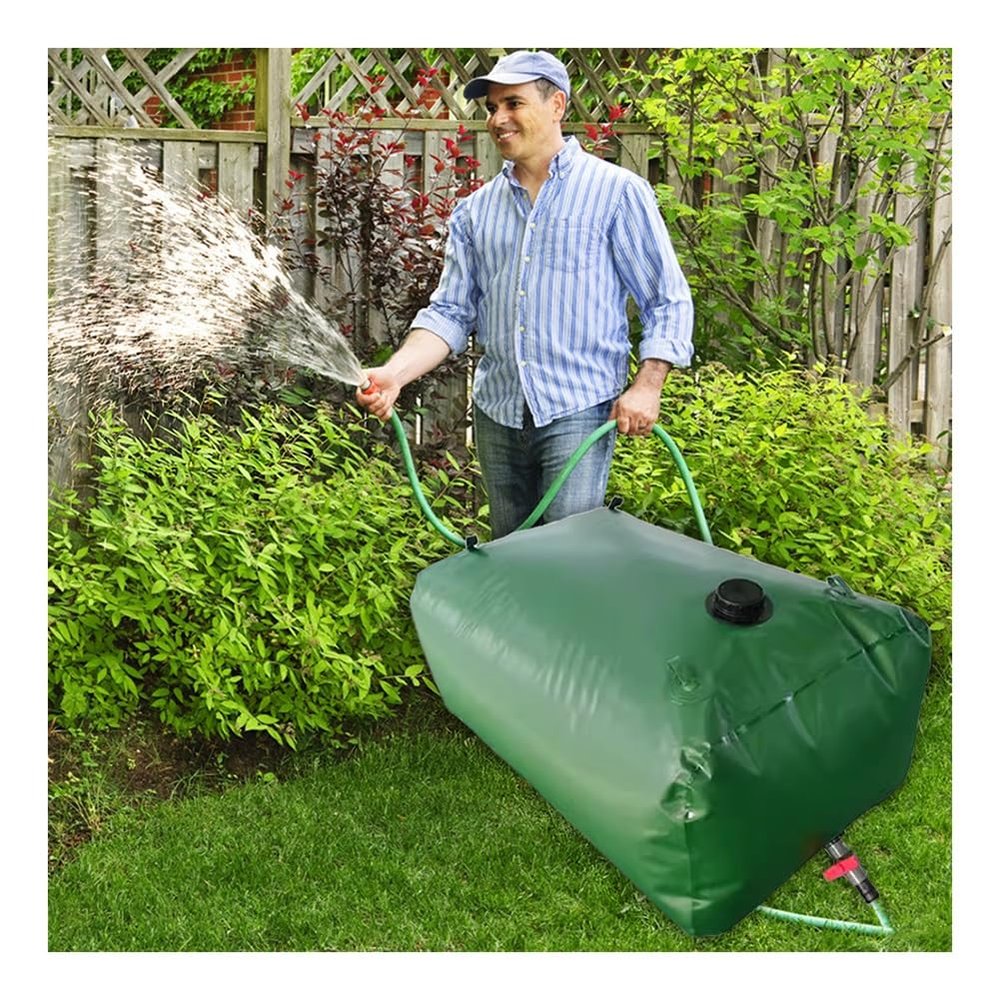 Collapsible Water Bladder Tanks, Large-Capacity Water Storage Container Portable Emergency Water Storage Tank For Drought Resistance Fire Protection Agricultural Irrigation(Size:3000L/2x1.5x1m)