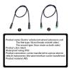 ARETV Bicycle Ebike 5 Pin Display Cable Connector Compatible Bafang Mid Motor BBS01/BBS02/BBSHD(Color:Male to Male) view 4