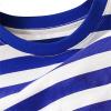Children's Short Sleeved Striped Top Round Neck Cotton Going Out Outfits for Boys Girls Toddler (Green, 3-4 Years) view 2