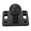 Ball Adapter Plate, Rubber Non Slip Aluminum Alloy Ball Mount Base for Boat Kayak Car AMPS Plate view 1