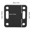Ball Adapter Plate, Rubber Non Slip Aluminum Alloy Ball Mount Base for Boat Kayak Car AMPS Plate view 2