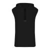 NineFit Basics Men's Hooded Tank Tops Bodybuilding Muscle Cut Off T Shirt Sleeveless Workout Gym Athletic Running Fashion Hoodies Top Black, Large view 2
