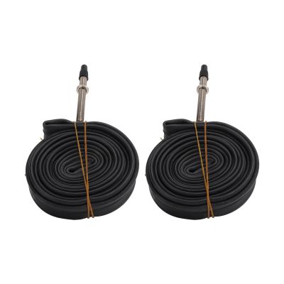 Bike Inner Tubes 700x23C 40mm/60mm French Valve Butyl Rubber Bike Tube with 2 Tire Levers Used for Road Bikes, Race Bike (black)