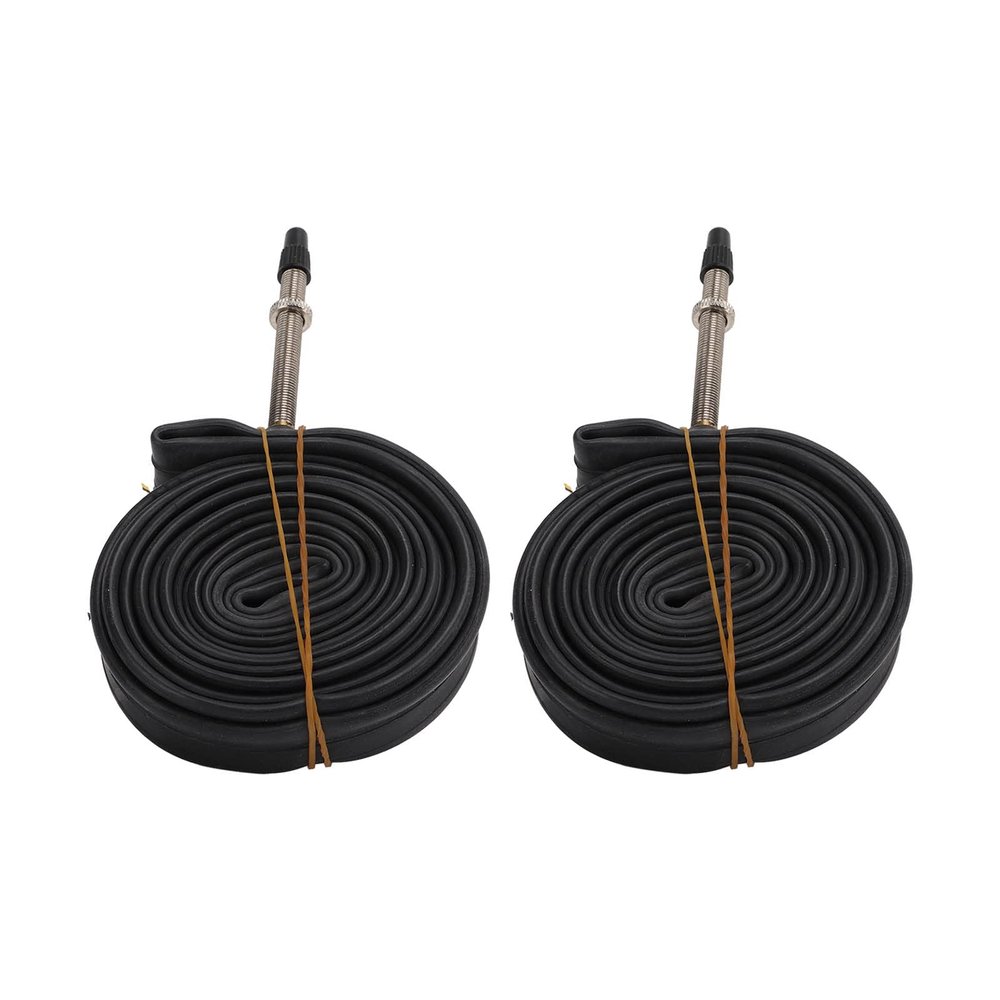 Bike Inner Tubes 700x23C 40mm/60mm French Valve Butyl Rubber Bike Tube with 2 Tire Levers Used for Road Bikes, Race Bike (black)