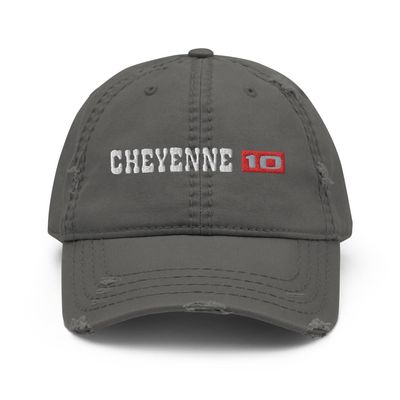 1971 1972 Cheyenne 10 Emblem Classic Car C10 Distressed Dad hat for Chevy Truck Owners Enthusiasts Charcoal Grey